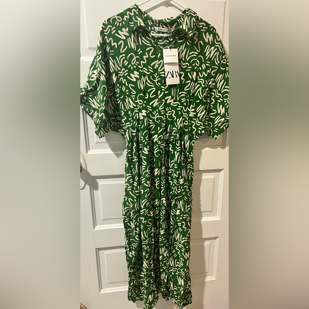 Zara Kelly Green Elora Dress